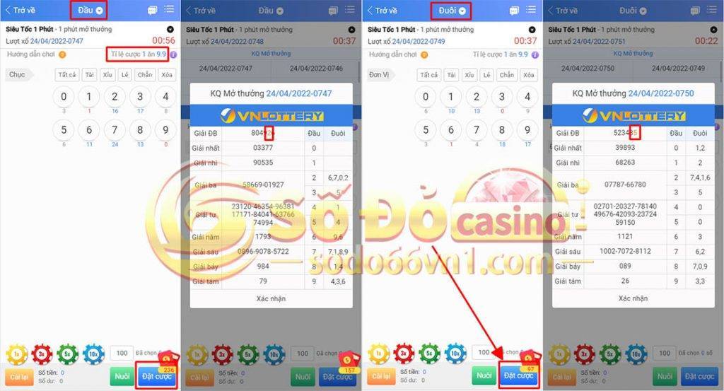 đầu đuôi xổ số siêu tốc nhà cái sodo66