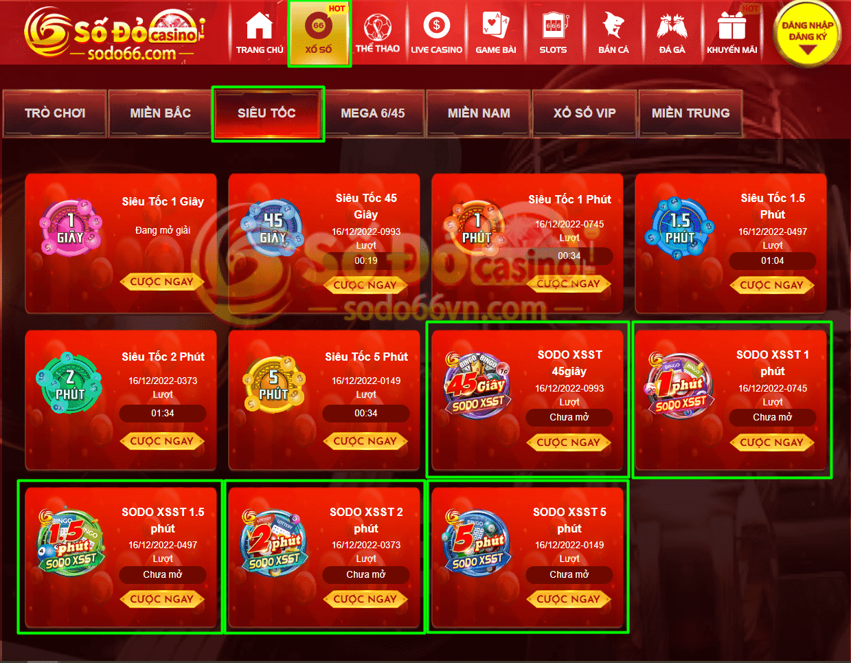 SODO Xổ Số Siêu Tốc